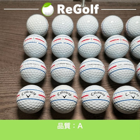【中古】 【送料無料】 ロストボール キャロウェイ クロムソフト 360° トリプルトラック 2024年モデル 白 20球 Aランク ゴルフボール リゴルフ